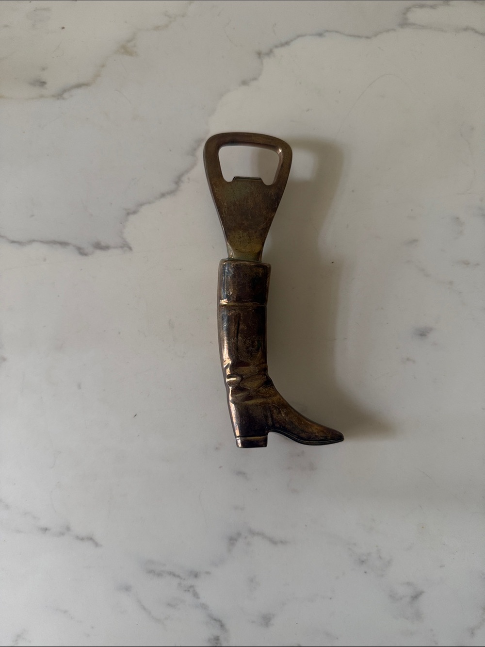 Vintage Brass Riding Boot Bottle Opener
